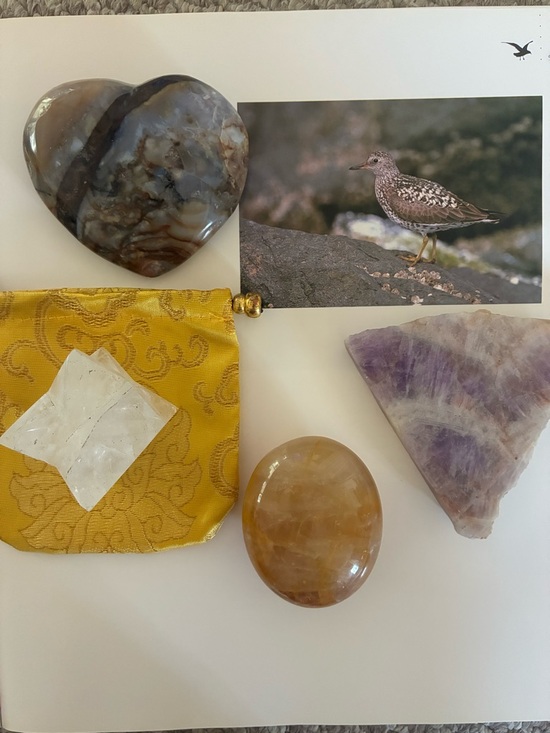 Healing Crystals and Stones Other - 🔮 4 Piece Crystal Gift Box - Orca Agate, Golden Healer, Amethyst, Merkaba ⚡️